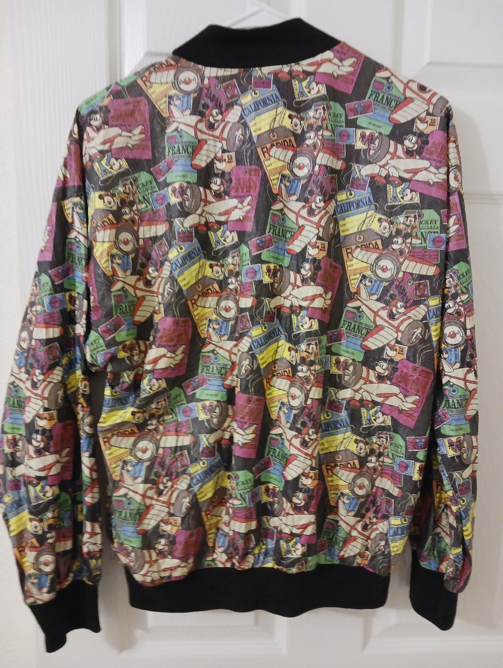 Disney Originals Vtg- Y2k Tyvek World Mickey Jacket USA Size MED - Picture 2 of 10